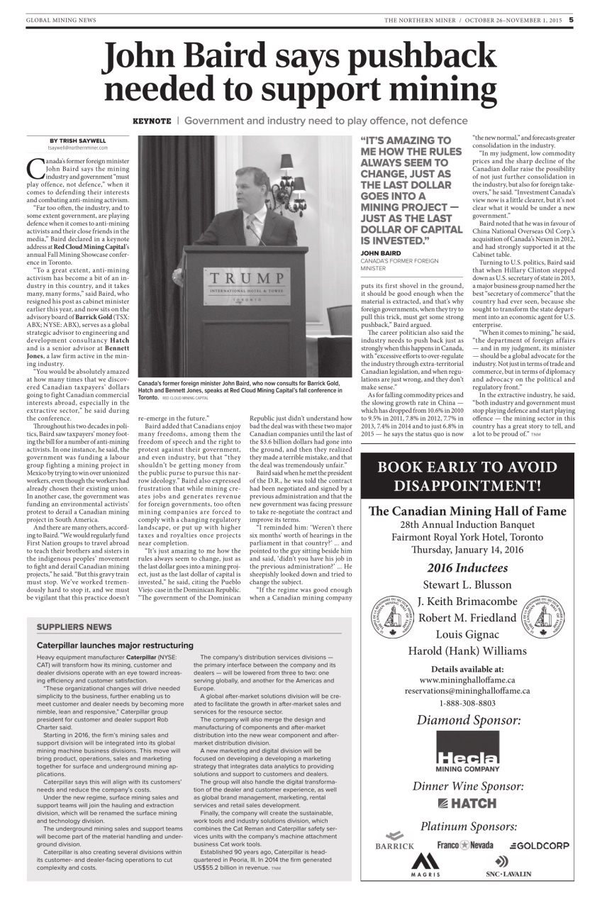 The Northern Miner Preview Pages