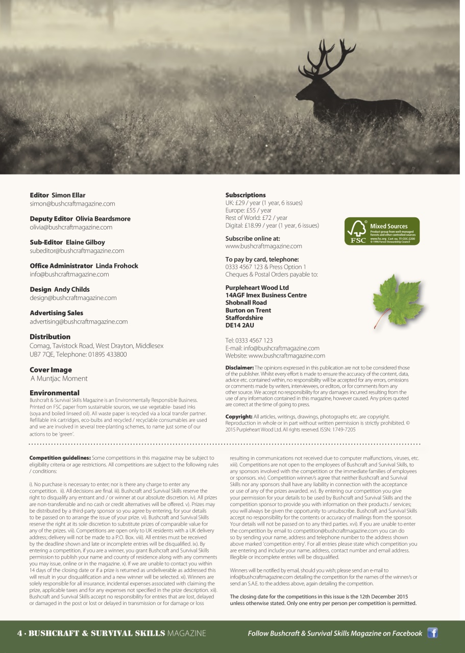 Bushcraft & Survival Skills Magazine Preview Pages