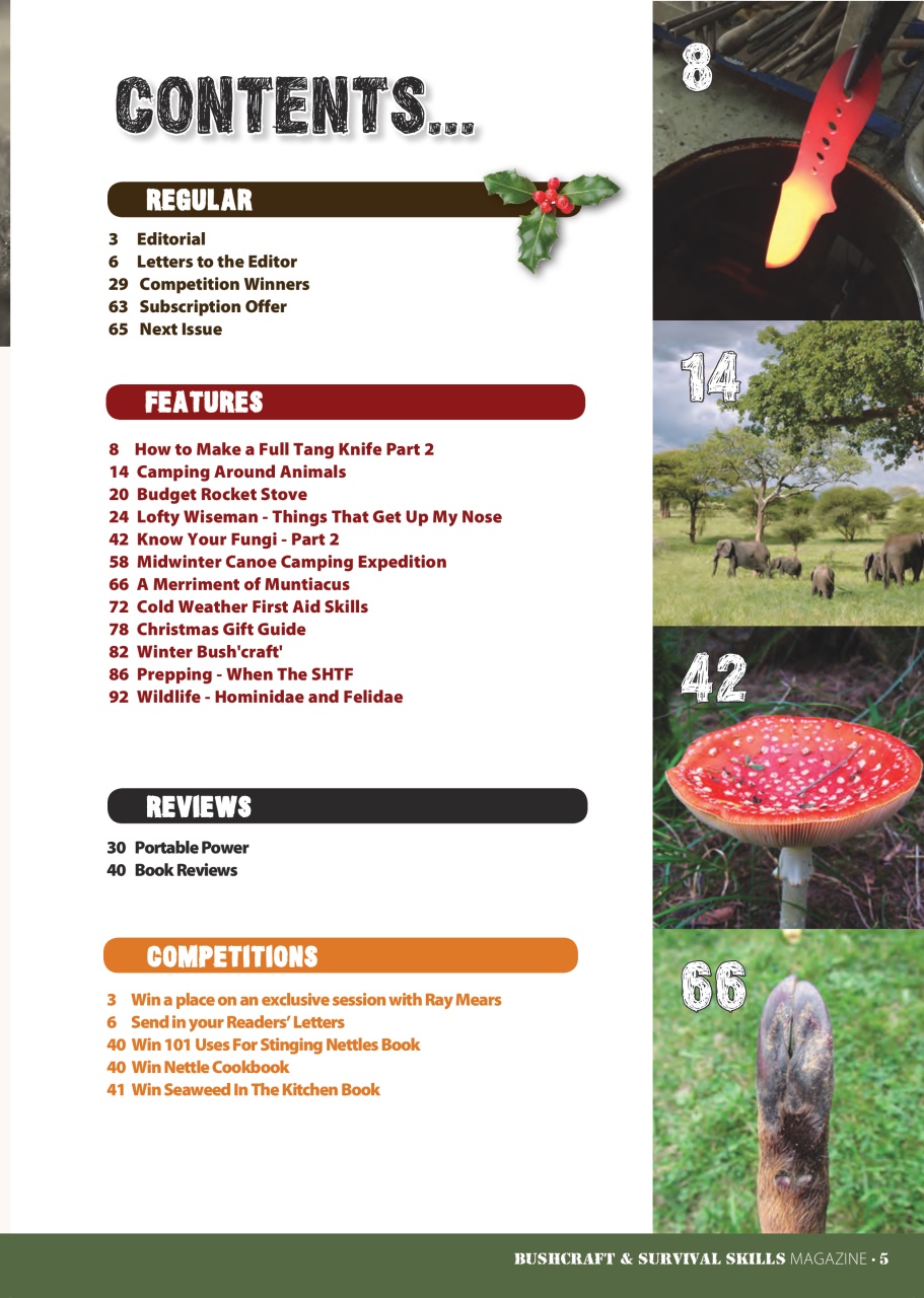 Bushcraft & Survival Skills Magazine Preview Pages