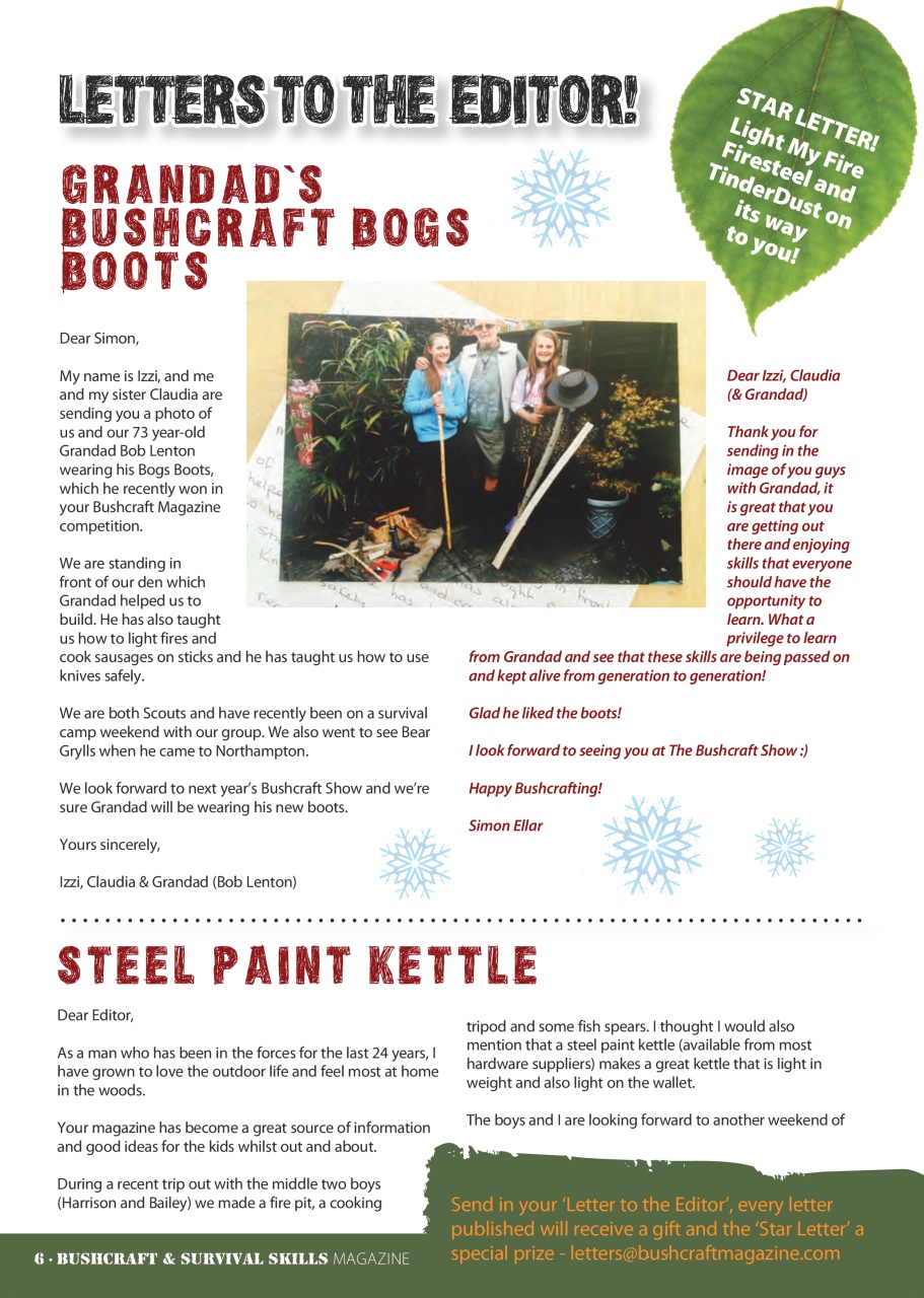 Bushcraft & Survival Skills Magazine Preview Pages