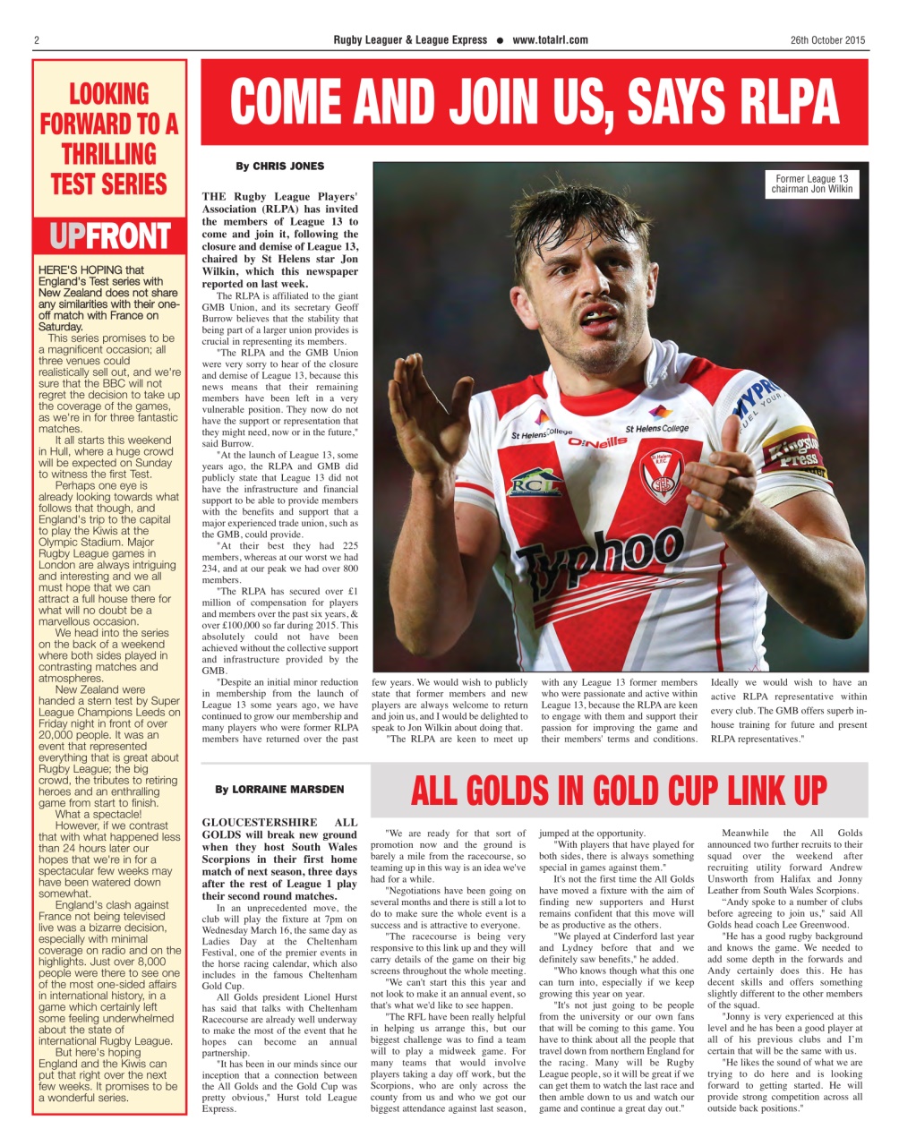 League Express Preview Pages