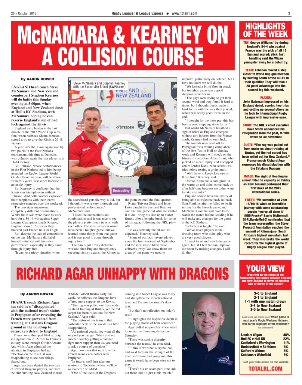 League Express Preview Pages