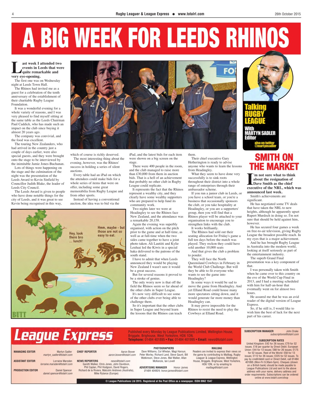 League Express Preview Pages