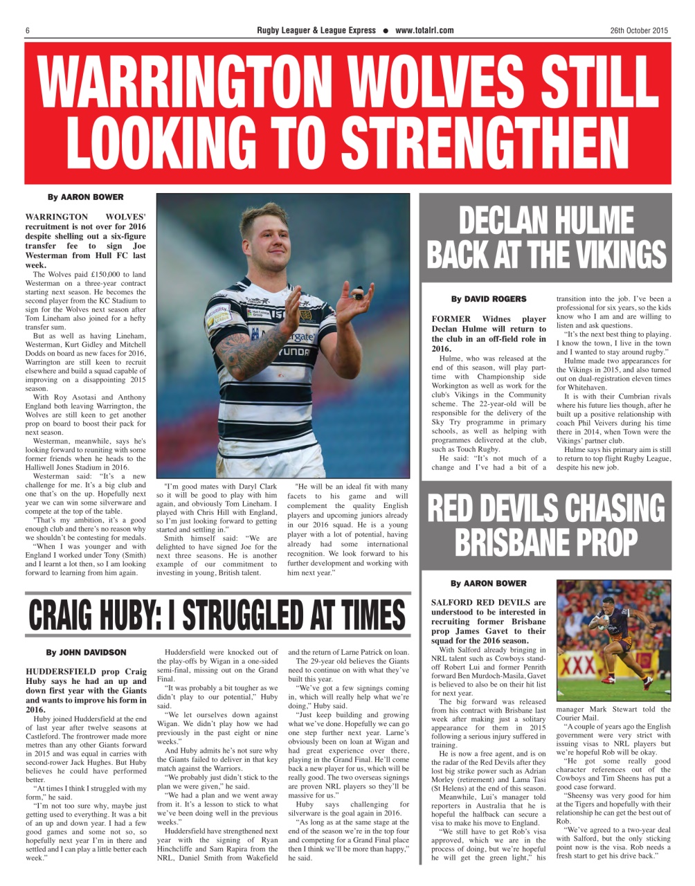 League Express Preview Pages