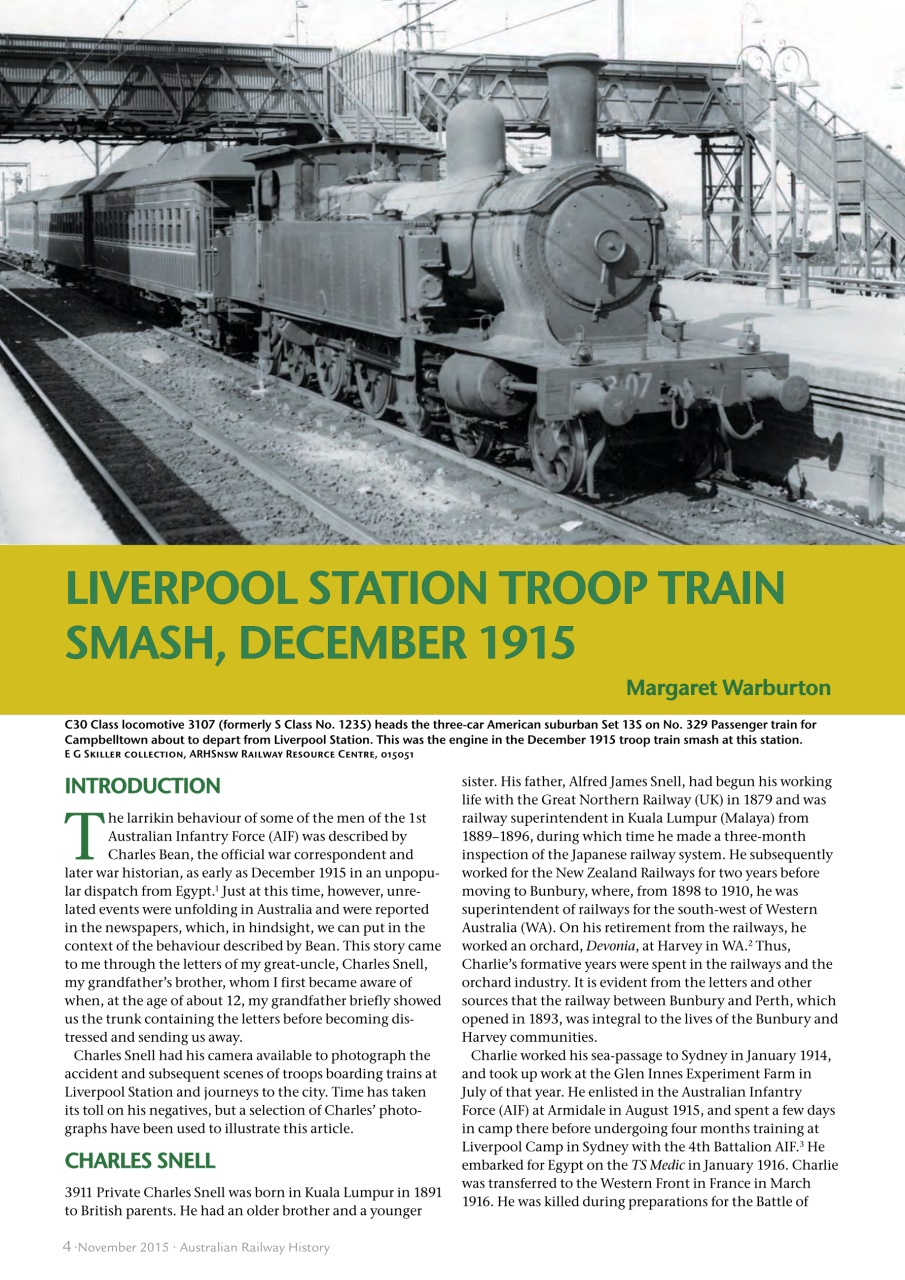 Australian Railway History Preview Pages