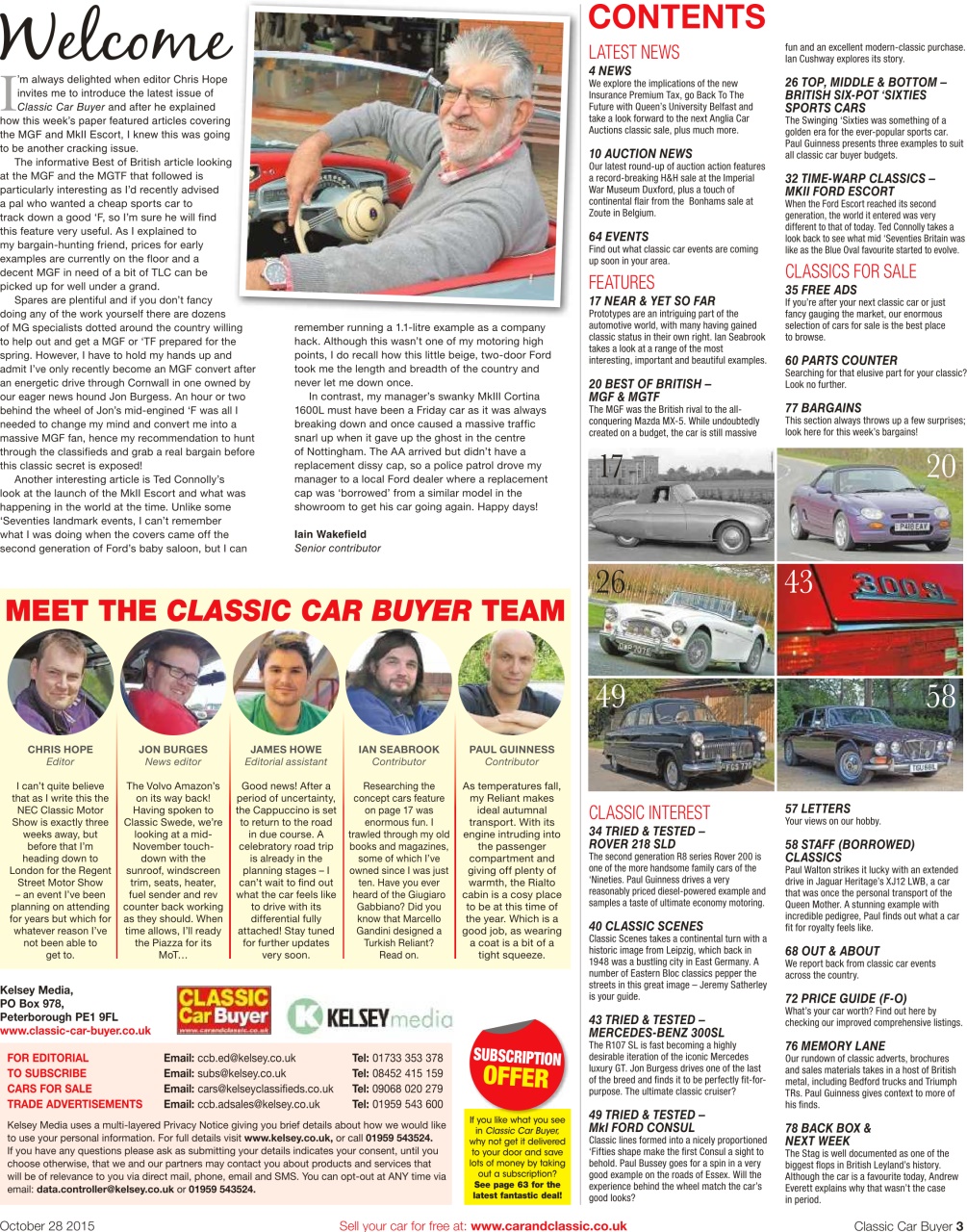 Classic Car Buyer Preview Pages