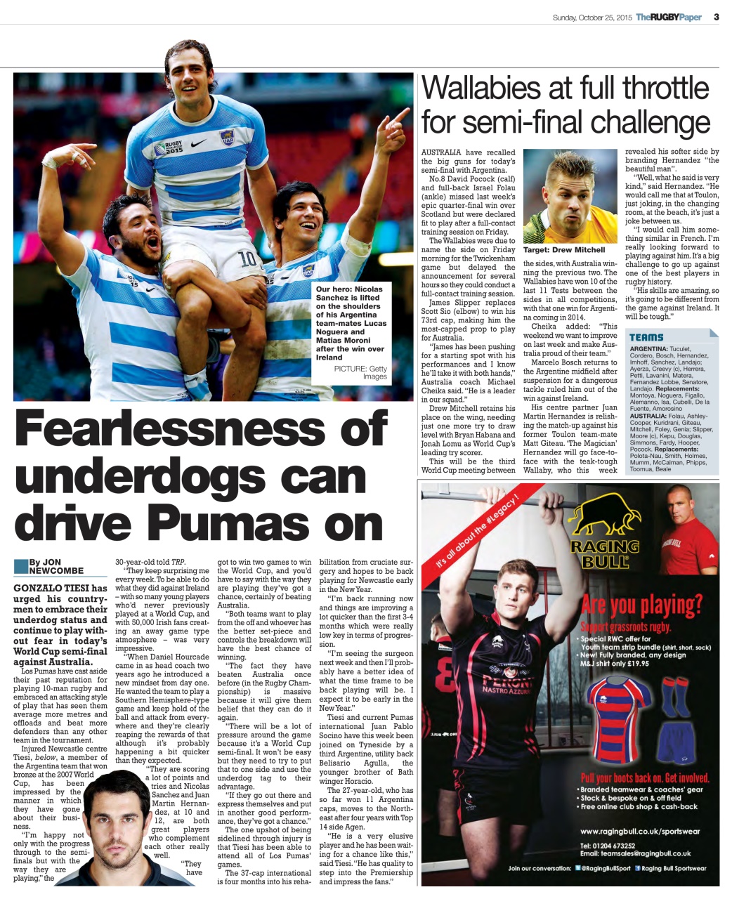 The Rugby Paper Preview Pages