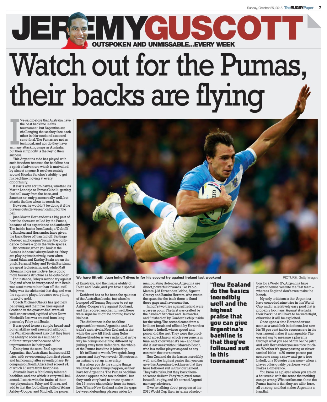 The Rugby Paper Preview Pages
