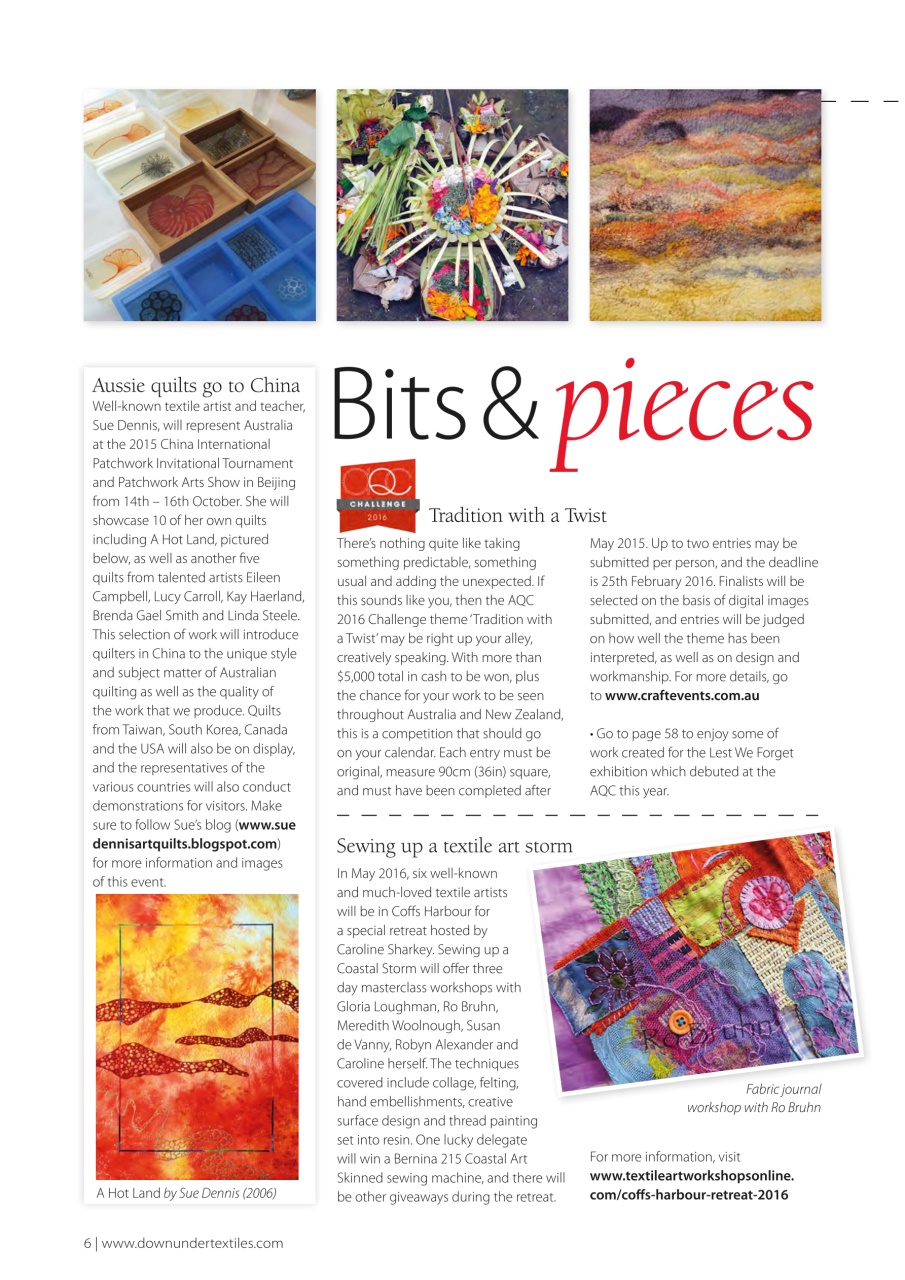 Down Under Textiles Preview Pages