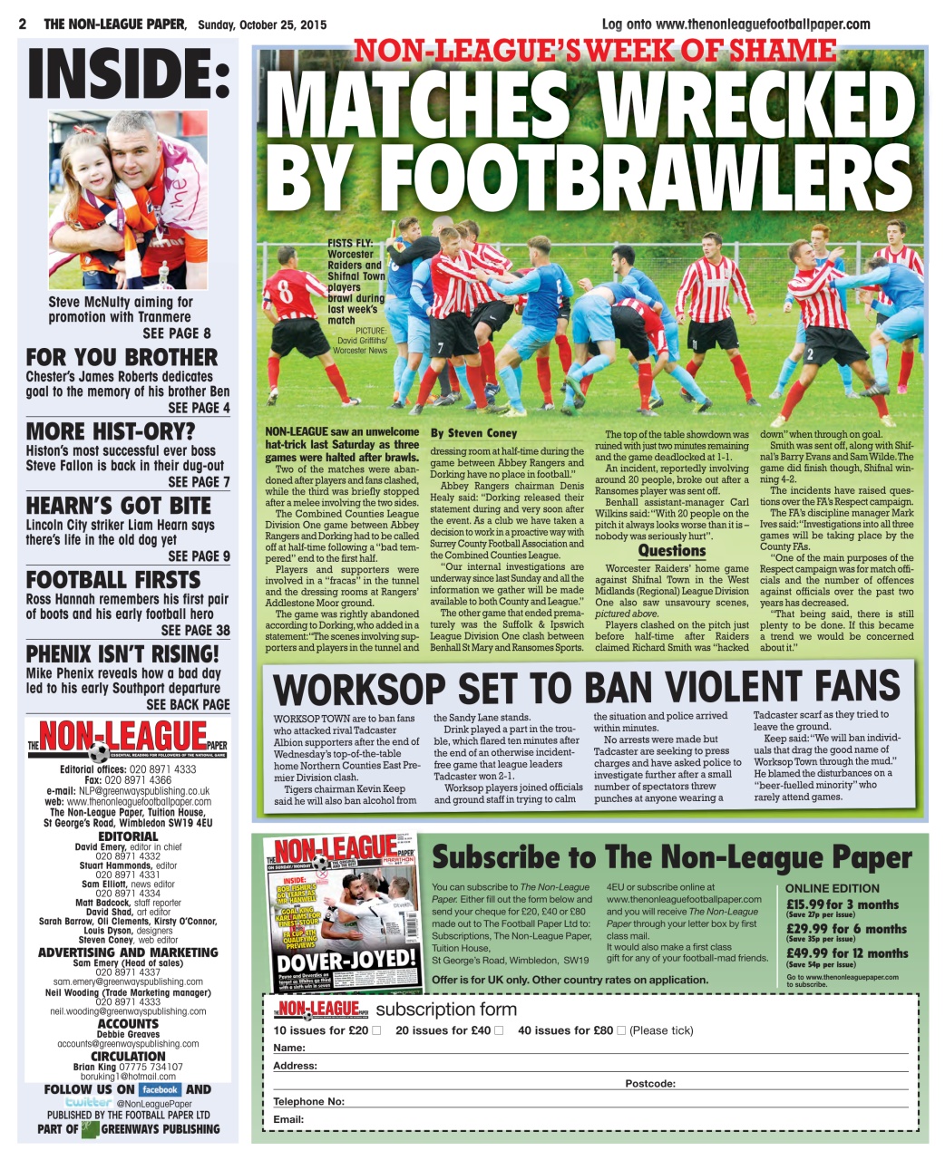 The Non-League Football Paper Preview Pages