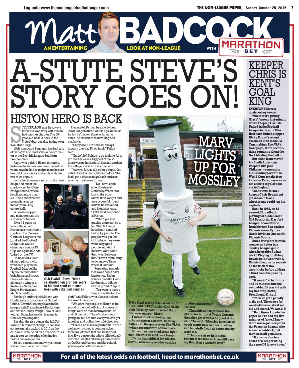 The Non-League Football Paper Preview Pages