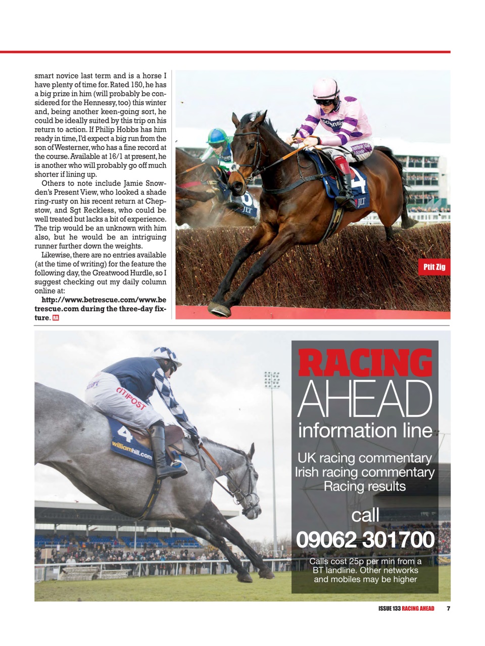 Racing Ahead Preview Pages