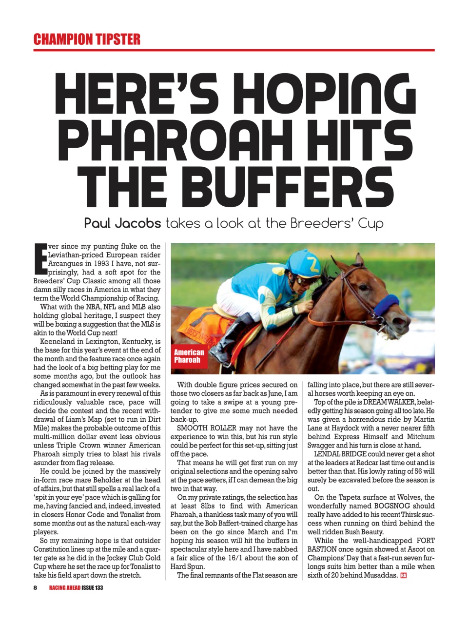 Racing Ahead Preview Pages