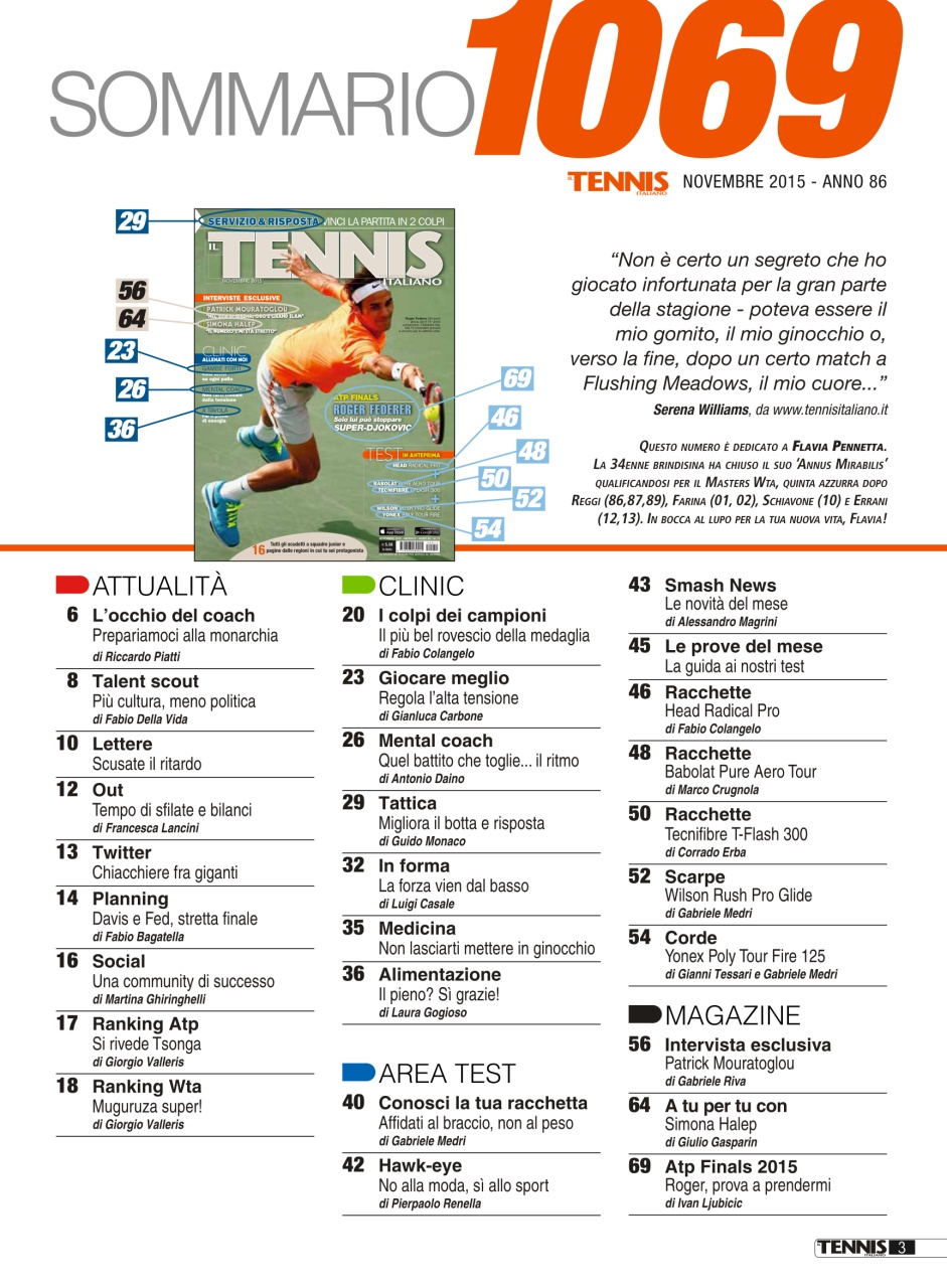 Il Tennis Italiano Preview Pages