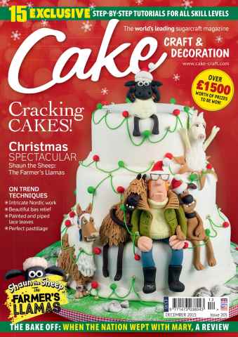 Cake Decoration & Sugarcraft Magazine issue December 2015