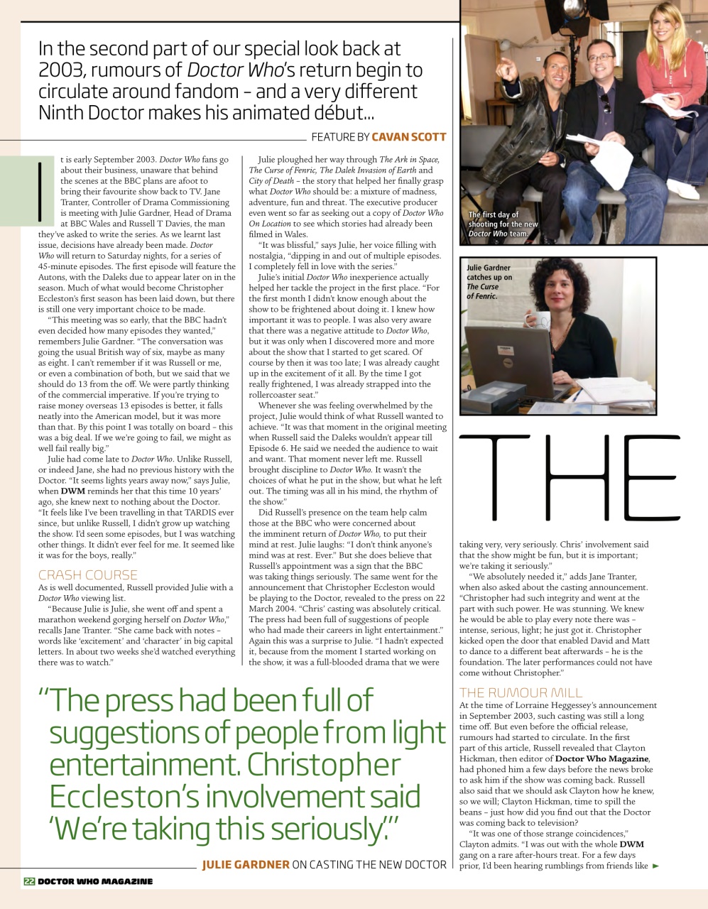 Doctor Who Magazine Preview Pages