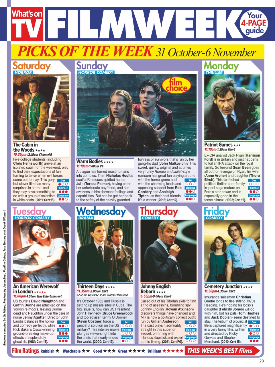 What's on TV Preview Pages