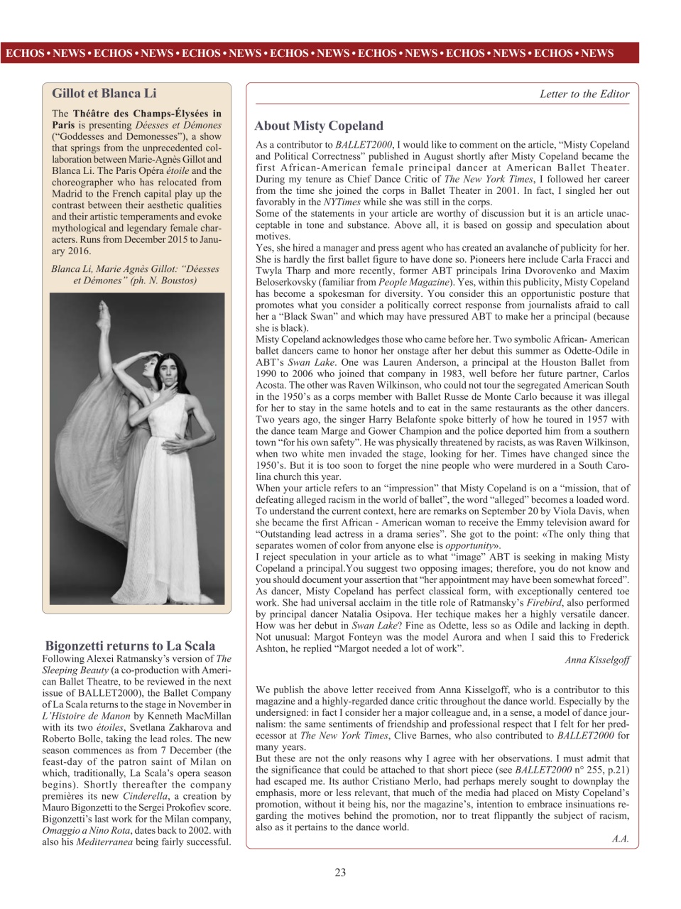 BALLET2000 English Edition Preview Pages