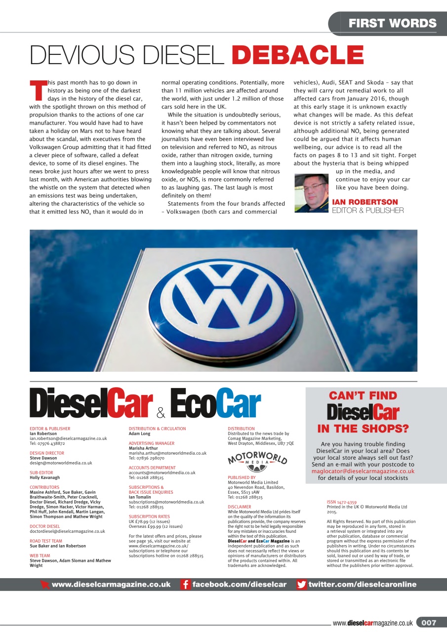 Diesel&EcoCar Magazine Preview Pages