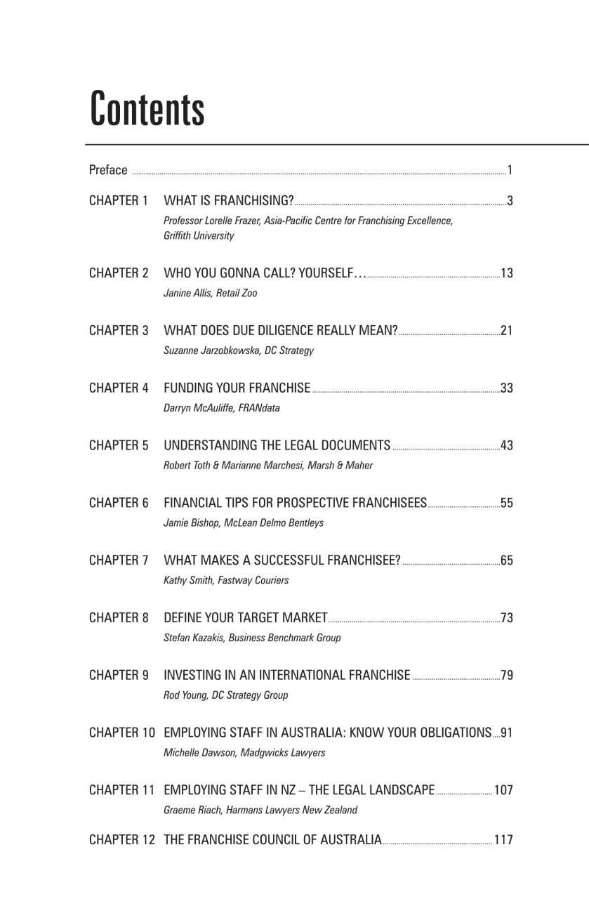 Business Franchise Guide Preview Pages