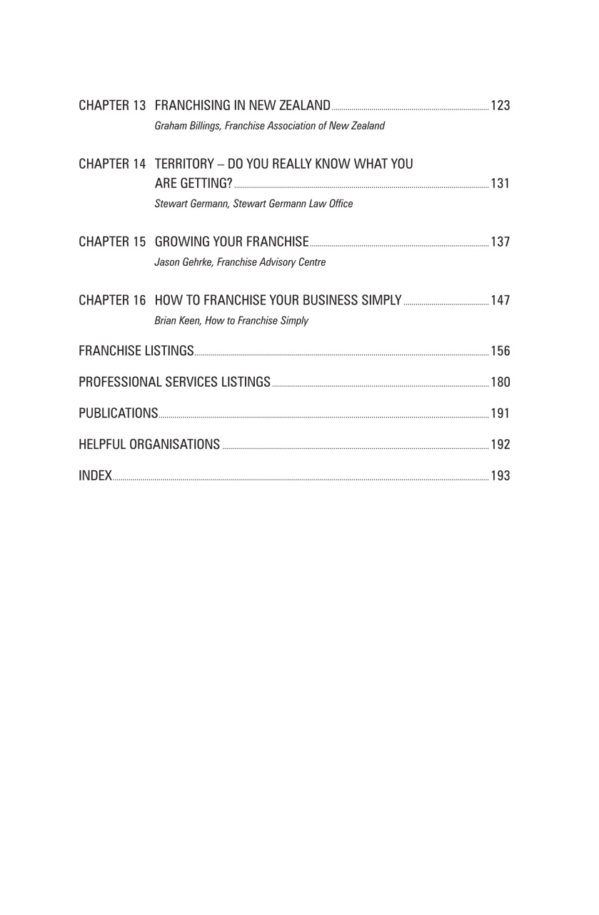 Business Franchise Guide Preview Pages