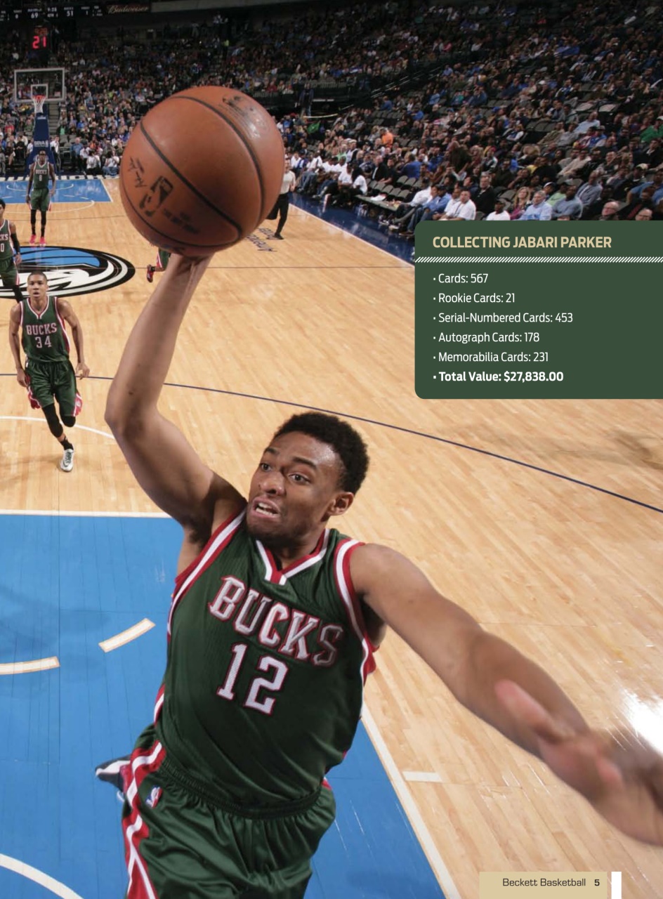 Beckett Basketball Magazine Preview Pages