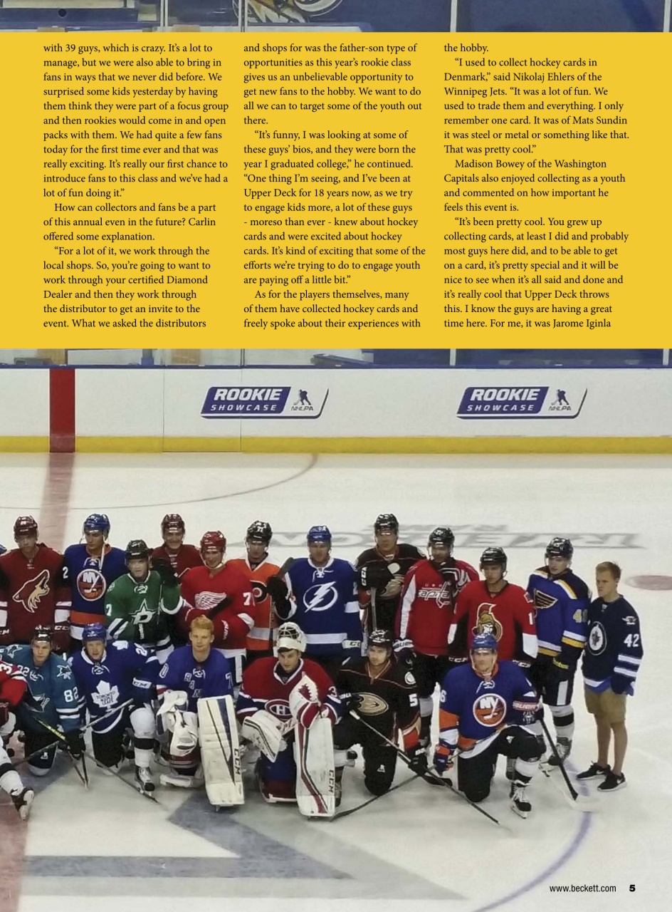 Beckett Hockey Magazine Preview Pages