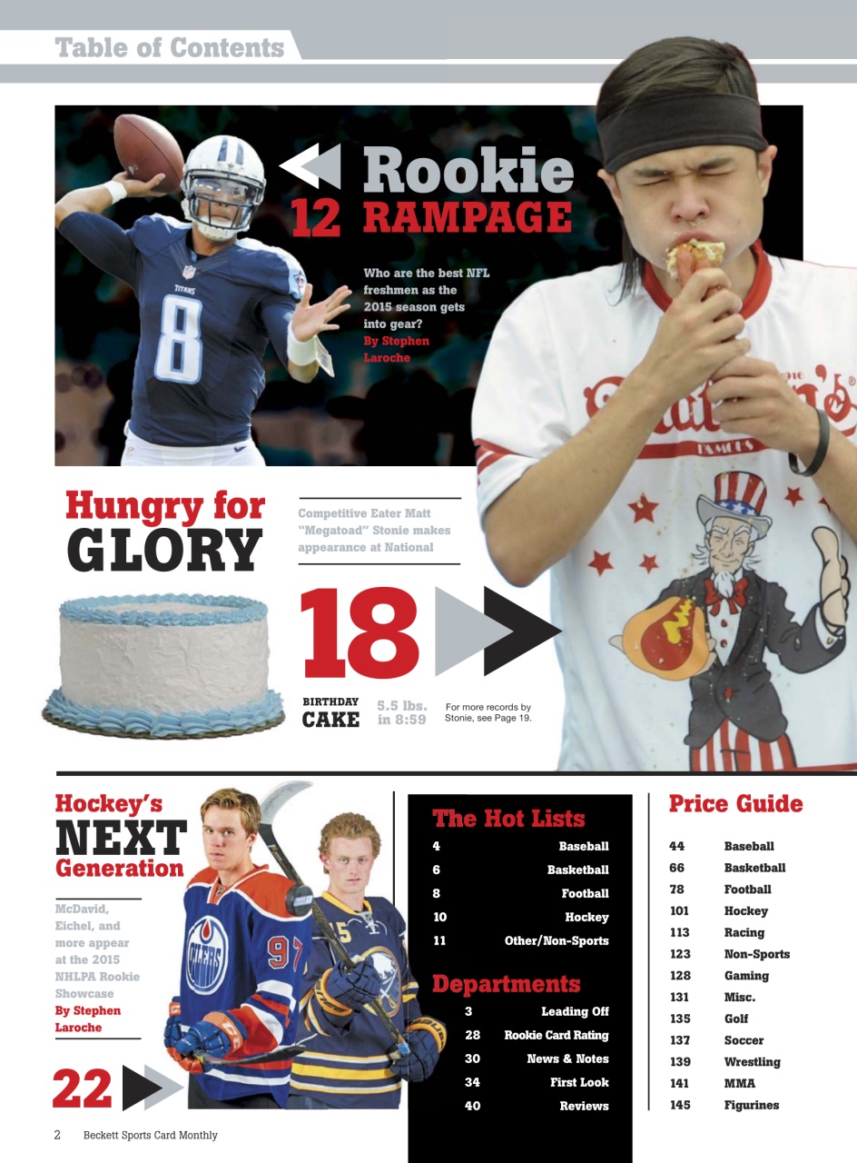 Sports Card Monthly Magazine Preview Pages