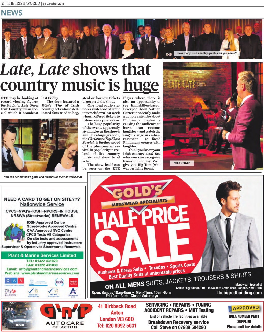 Irish World Preview Pages