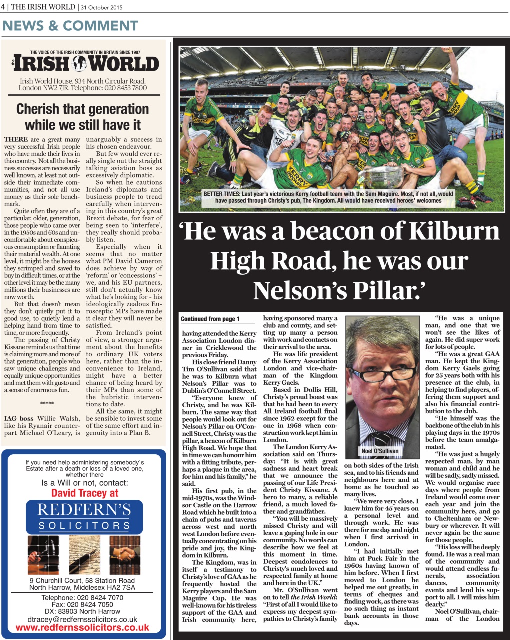 Irish World Preview Pages