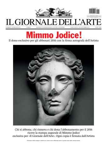 Il Giornale Dell’Arte issue Nov 2015