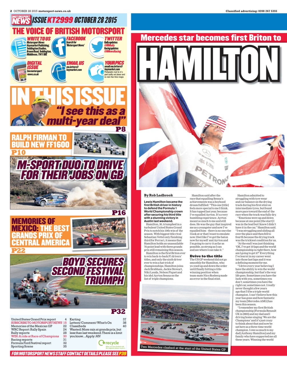 Motorsport News Preview Pages
