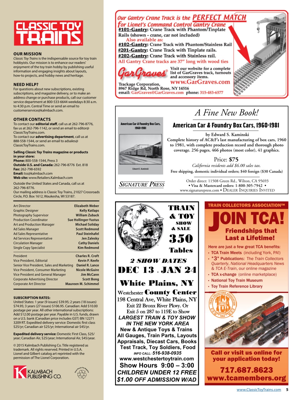 Classic Toy Trains Preview Pages