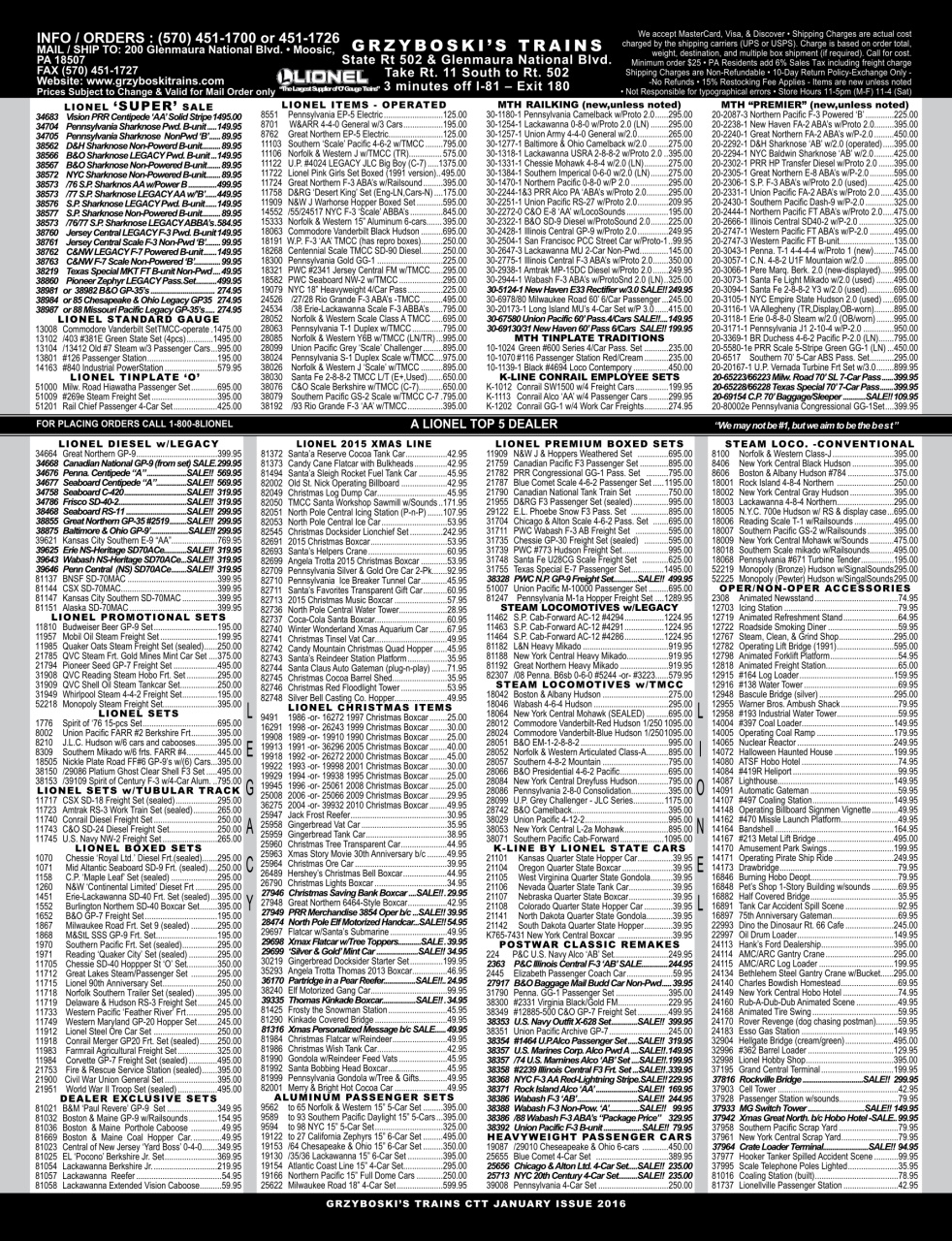 Classic Toy Trains Preview Pages