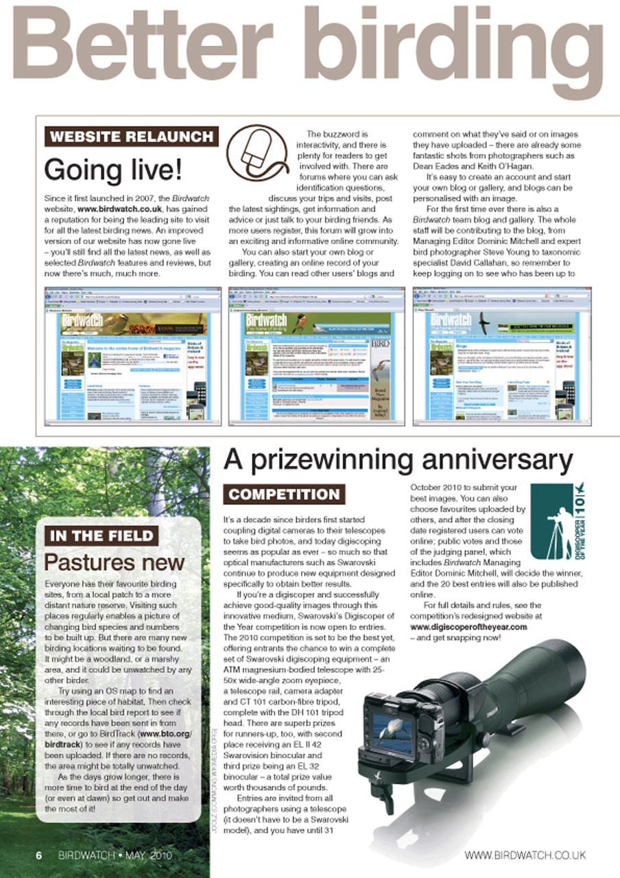 Birdwatch Magazine Preview Pages