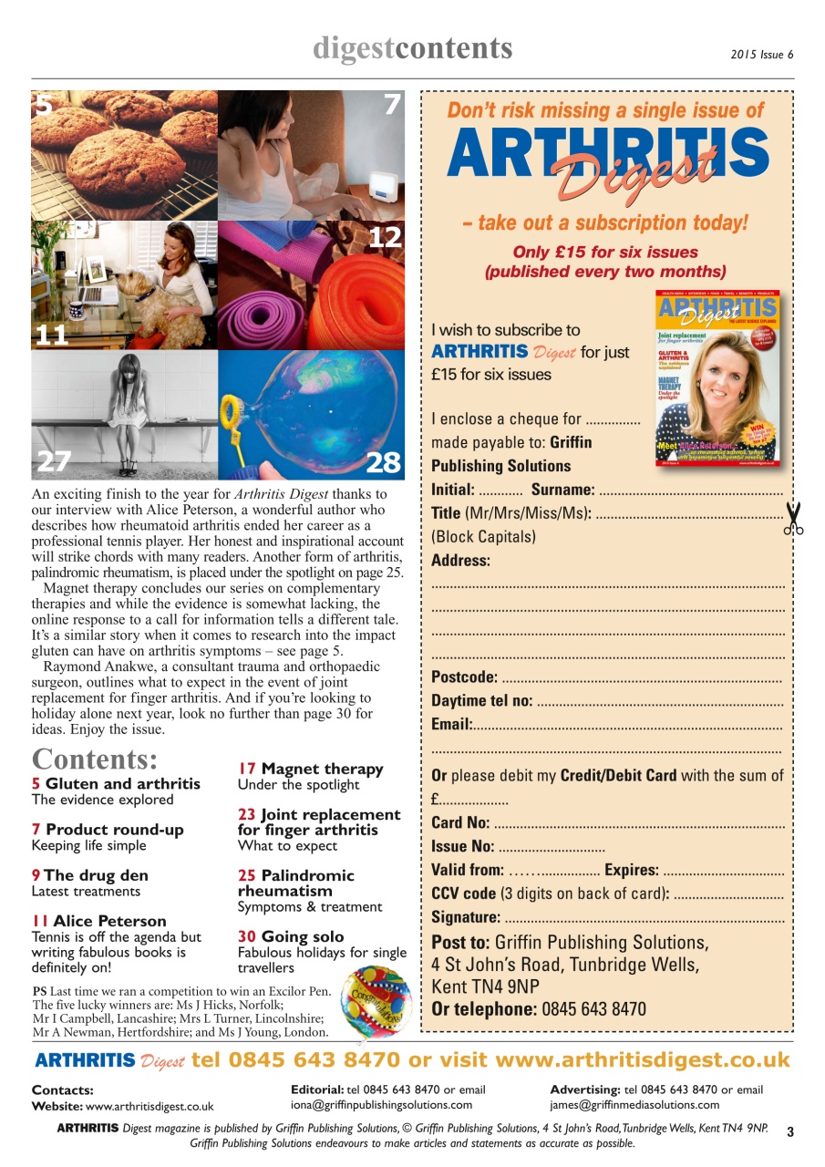 Arthritis Digest Preview Pages