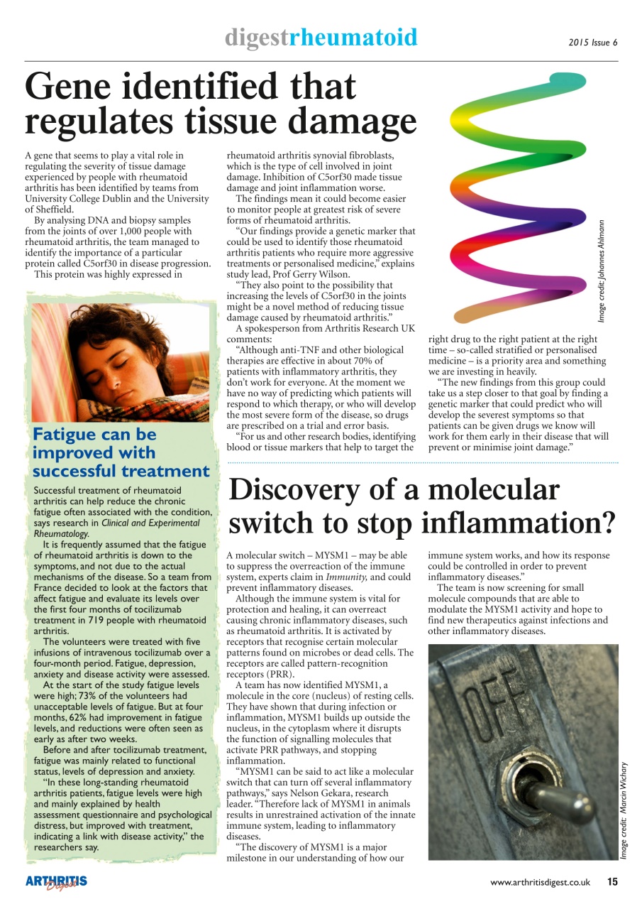 Arthritis Digest Preview Pages