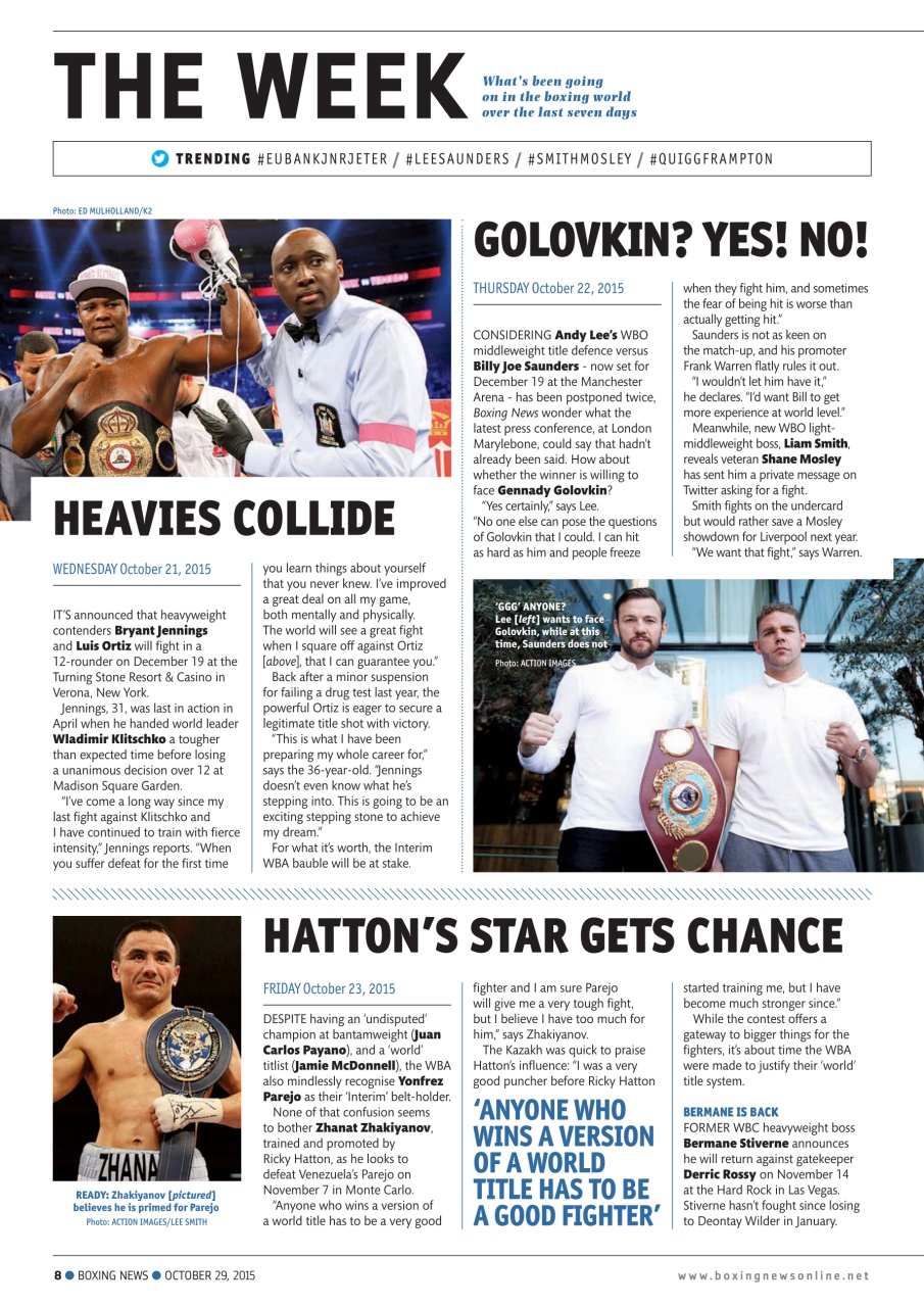 Boxing News Preview Pages