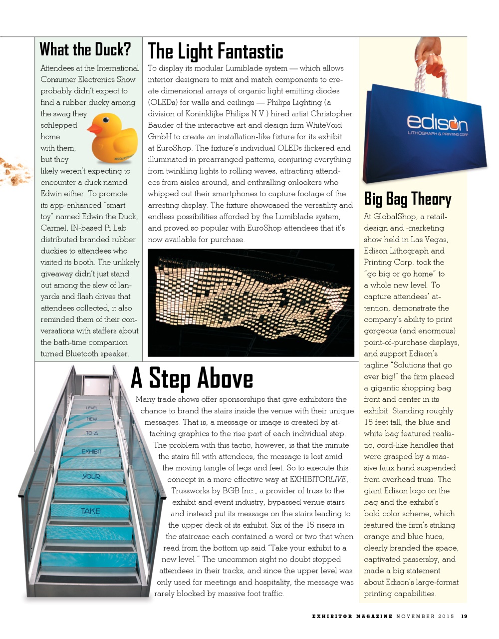 EXHIBITOR Magazine Preview Pages