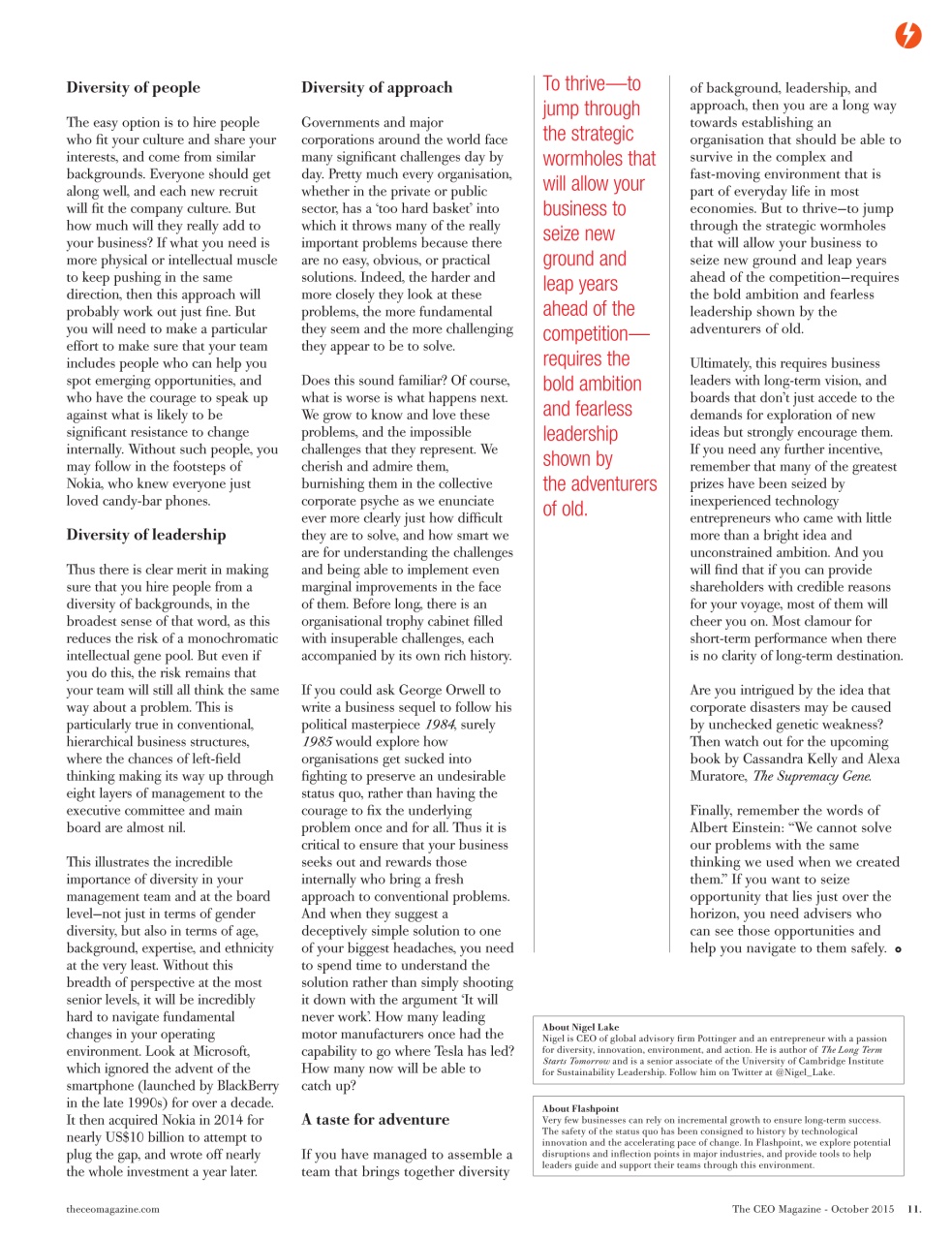 The CEO Magazine EMEA Preview Pages