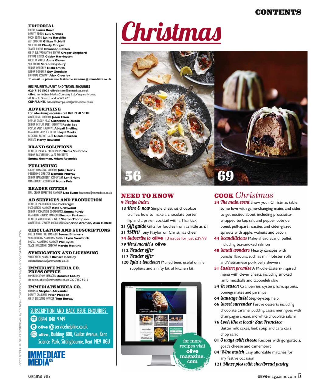 Olive Magazine Preview Pages