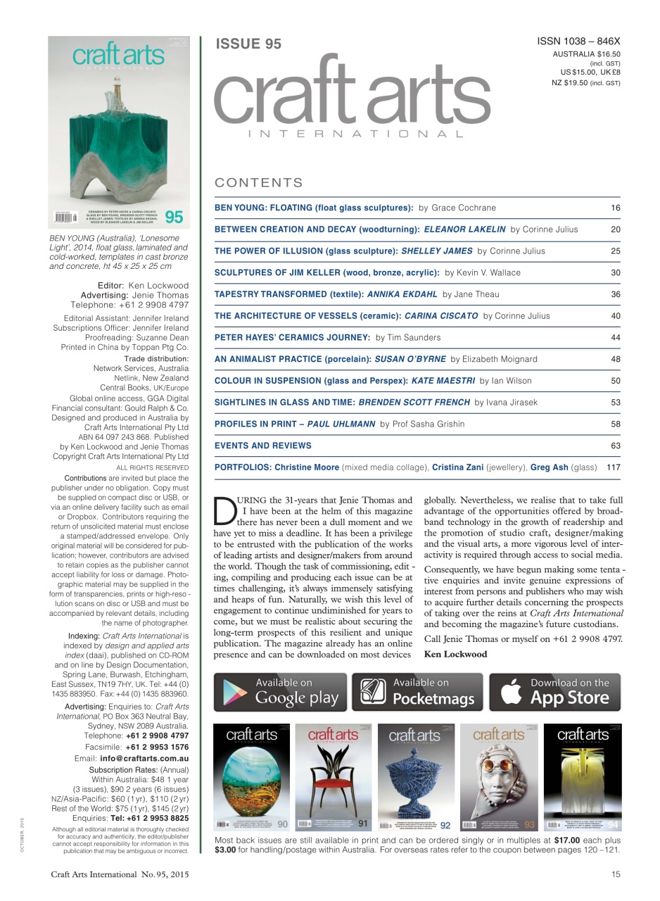 Craft Arts International Preview Pages