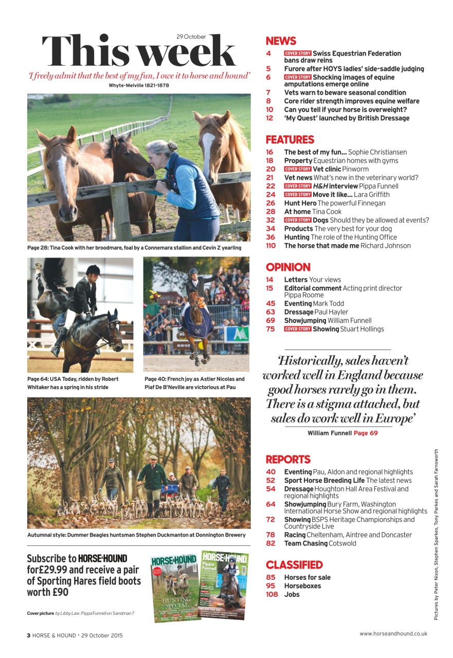 Horse & Hound Preview Pages