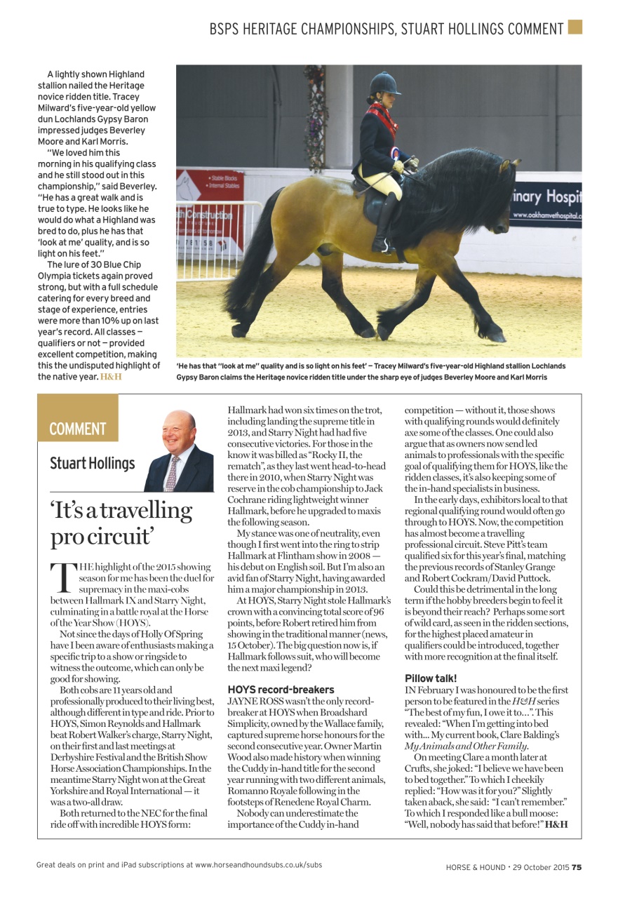 Horse & Hound Preview Pages