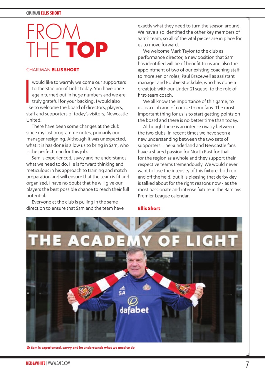 Sunderland FC Preview Pages