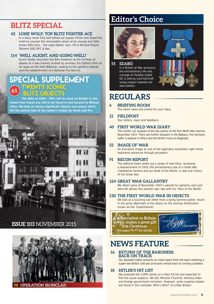 Britain at War Magazine Preview Pages