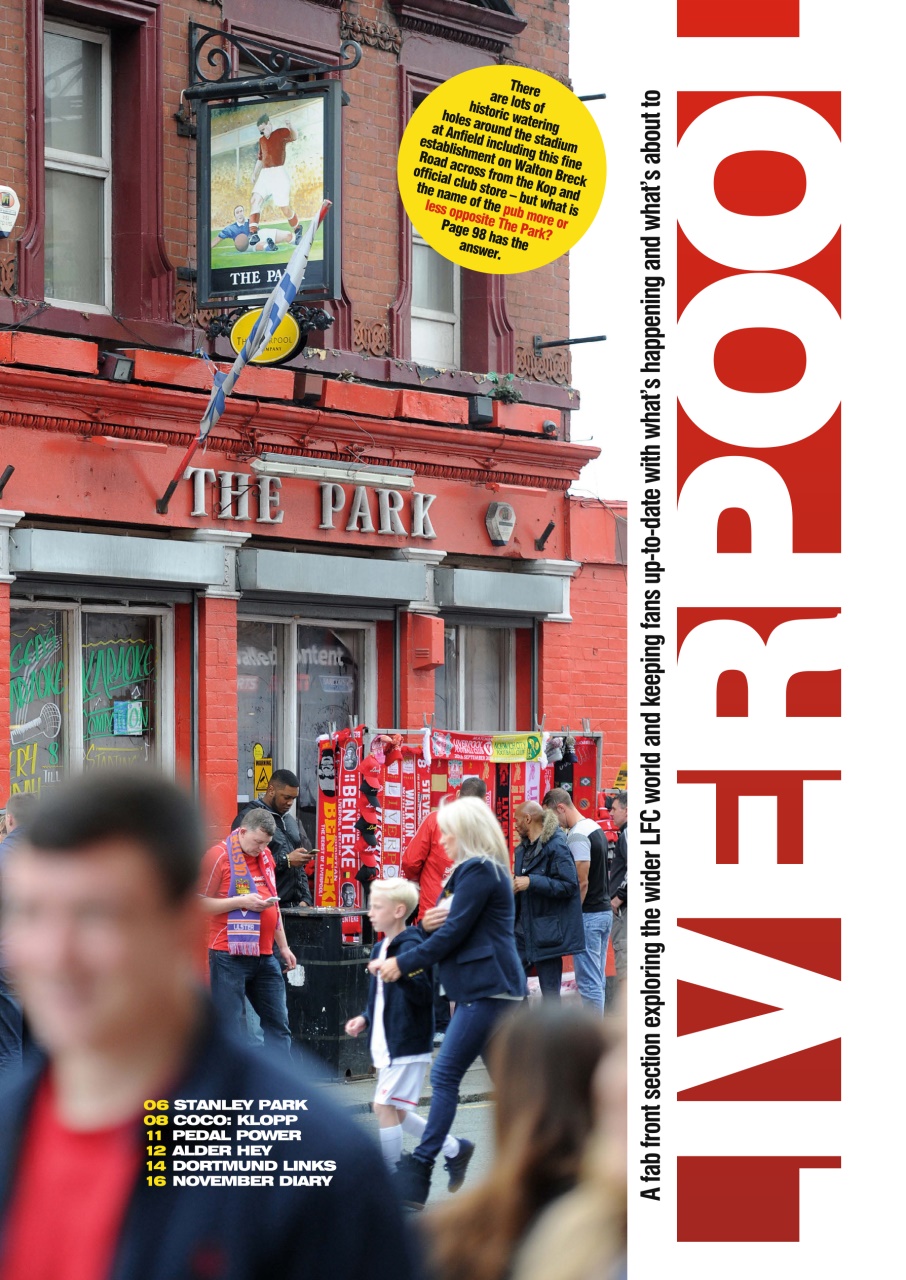 Liverpool FC Magazine Preview Pages