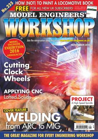Model Engineer & Workshop Magazine issue November 2015