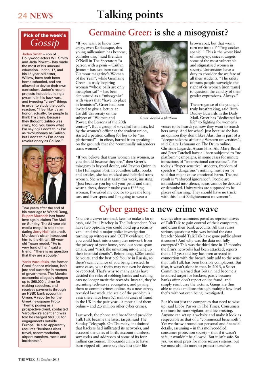 The Week Preview Pages