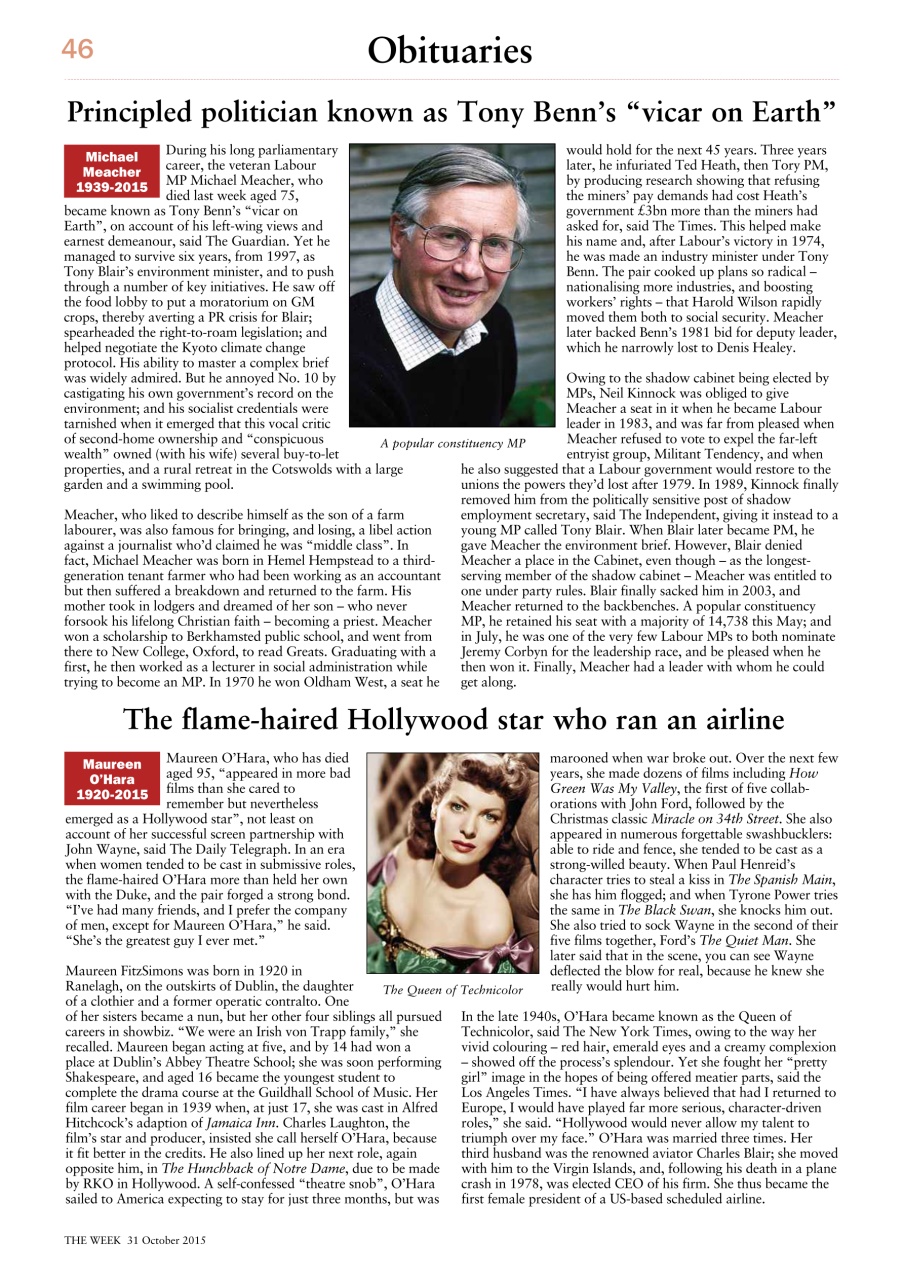 The Week Preview Pages